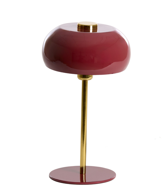 Lampara granate y dorado XL