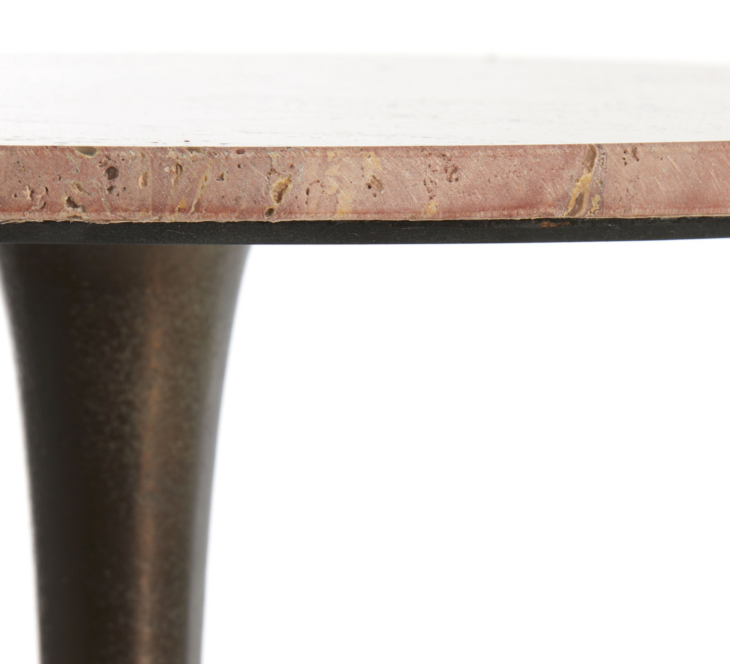 Mesa auxiliar mármol travertino