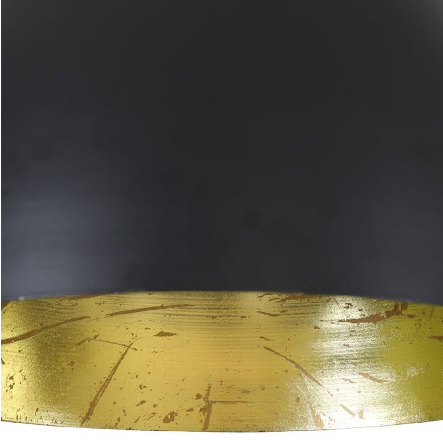 Lampara metal negro y dorado