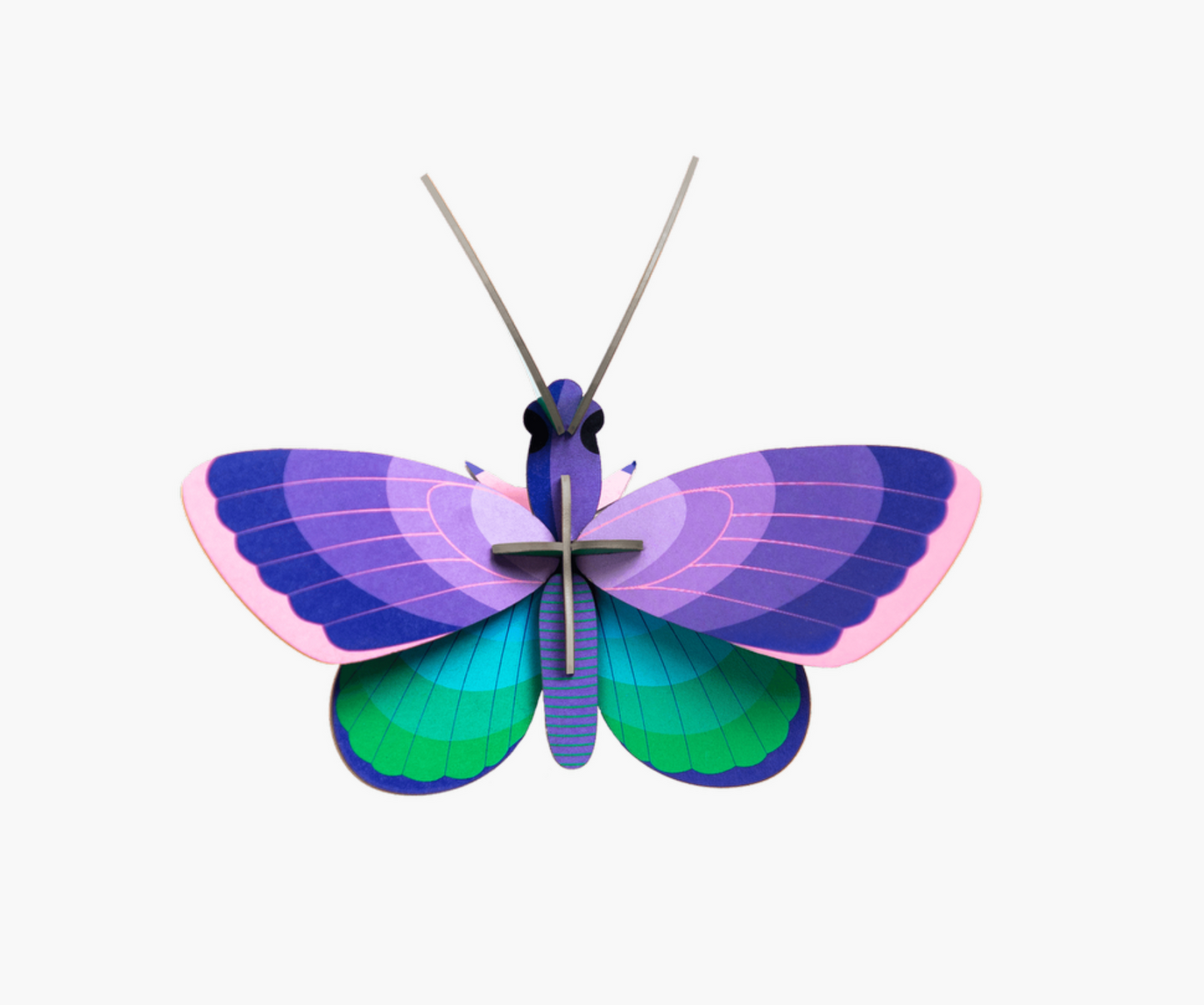 Figura Mariposa Morada y verde Carton Puzle (Copia)