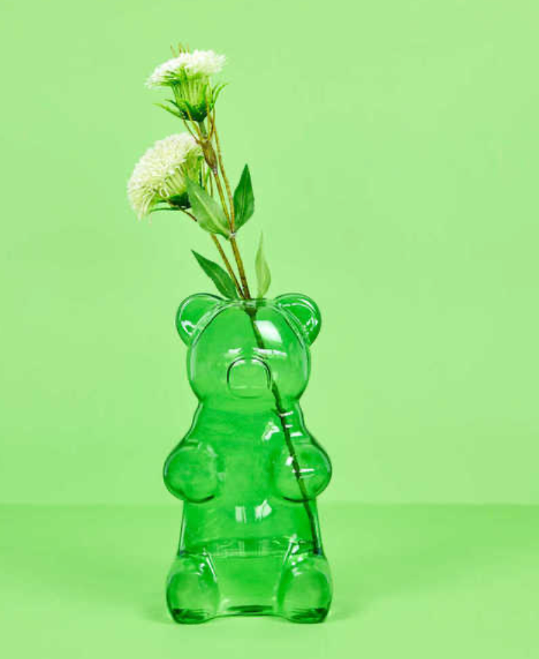 Florero Oso Gominola Verde