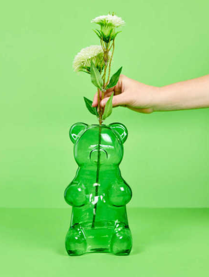 Florero Oso Gominola Verde