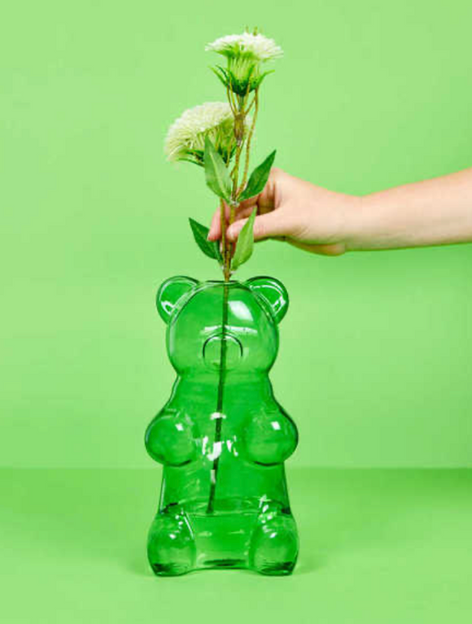 Florero Oso Gominola Verde