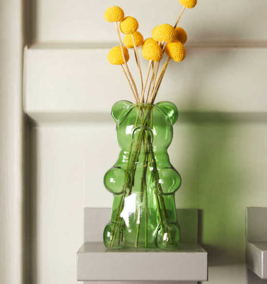 Florero Oso Gominola Verde