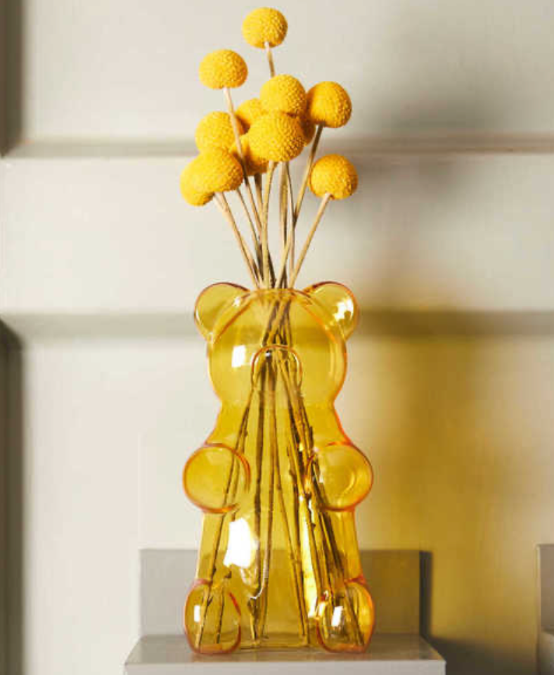 Florero Oso Gominola Amarillo
