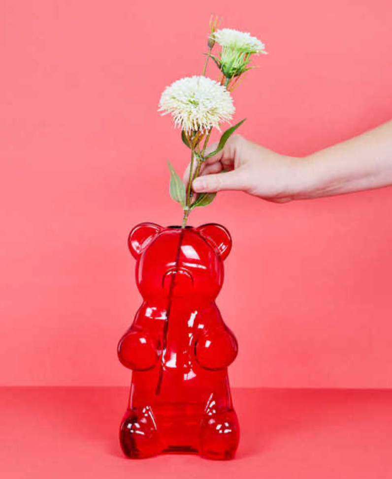 Florero Oso Gominola Rojo