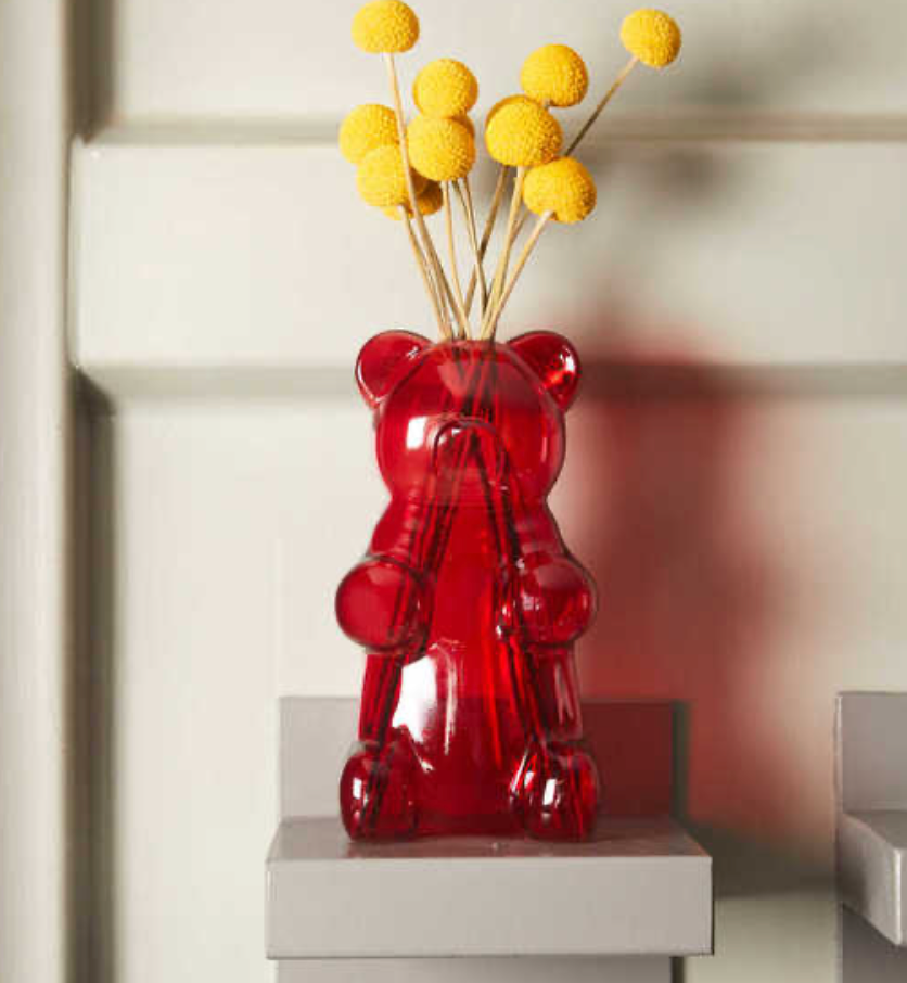 Florero Oso Gominola Rojo