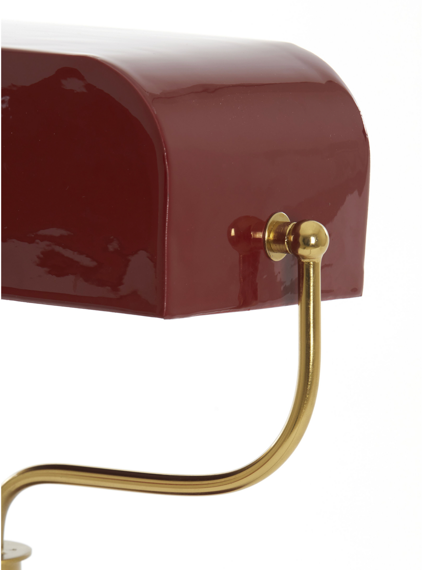 Lampara granate y dorada