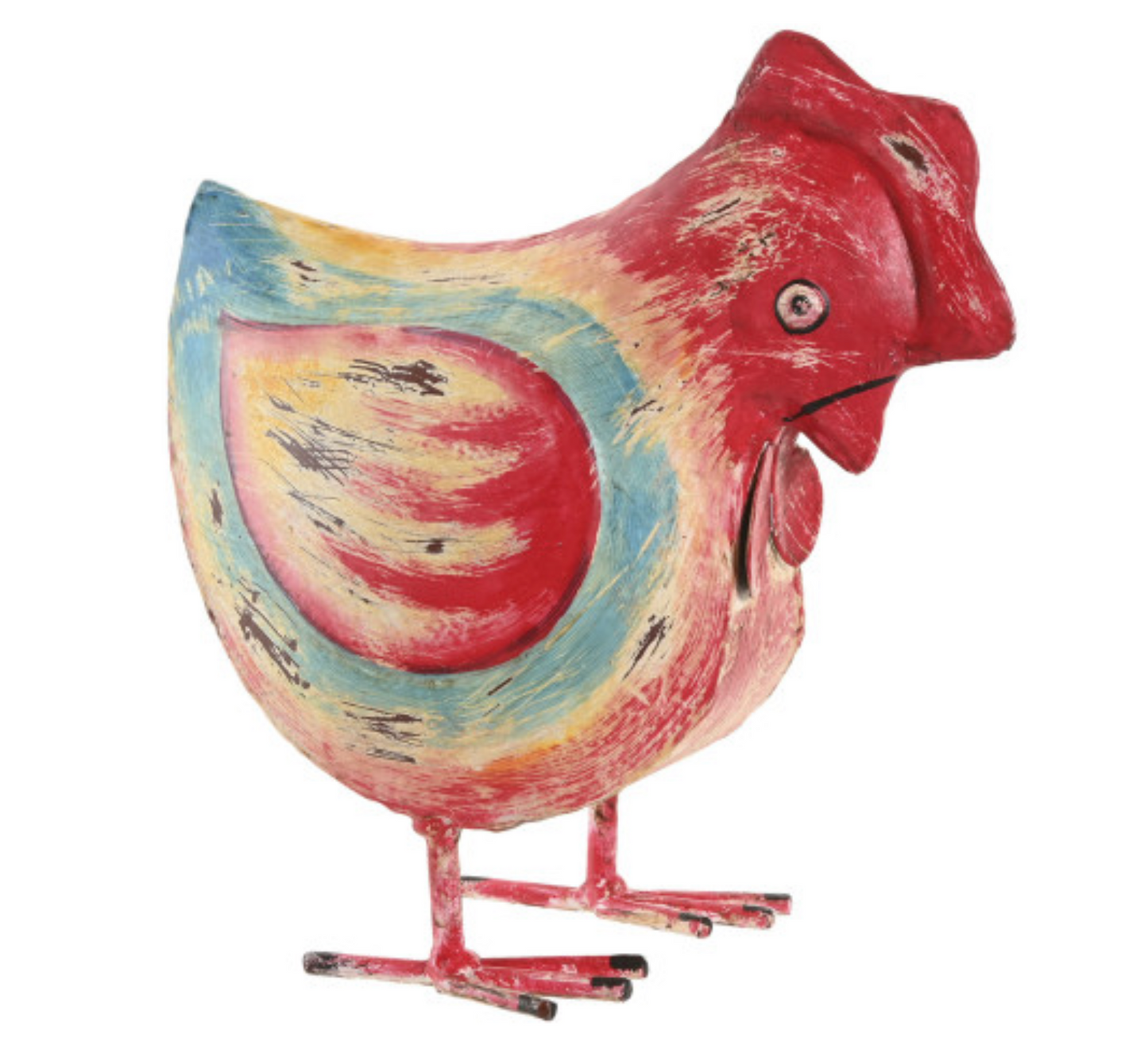 Gallina multicolor metal