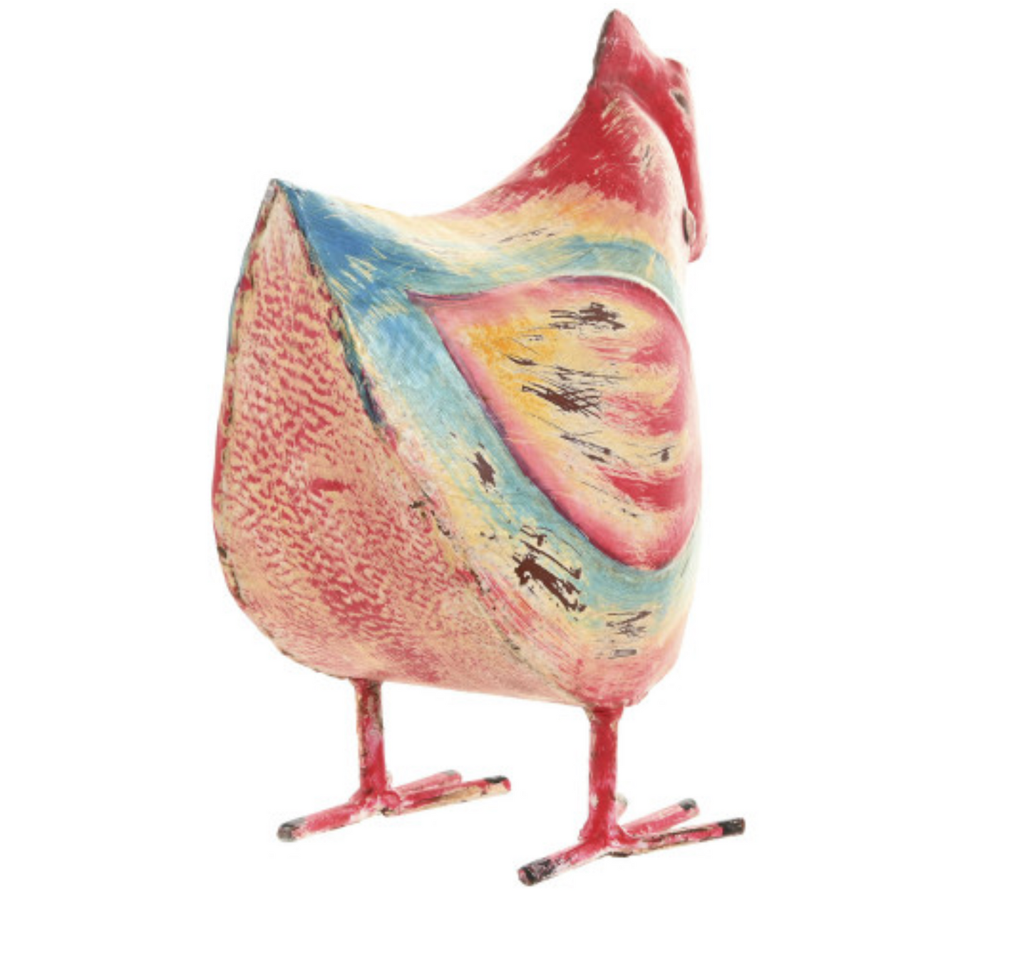 Gallina multicolor metal