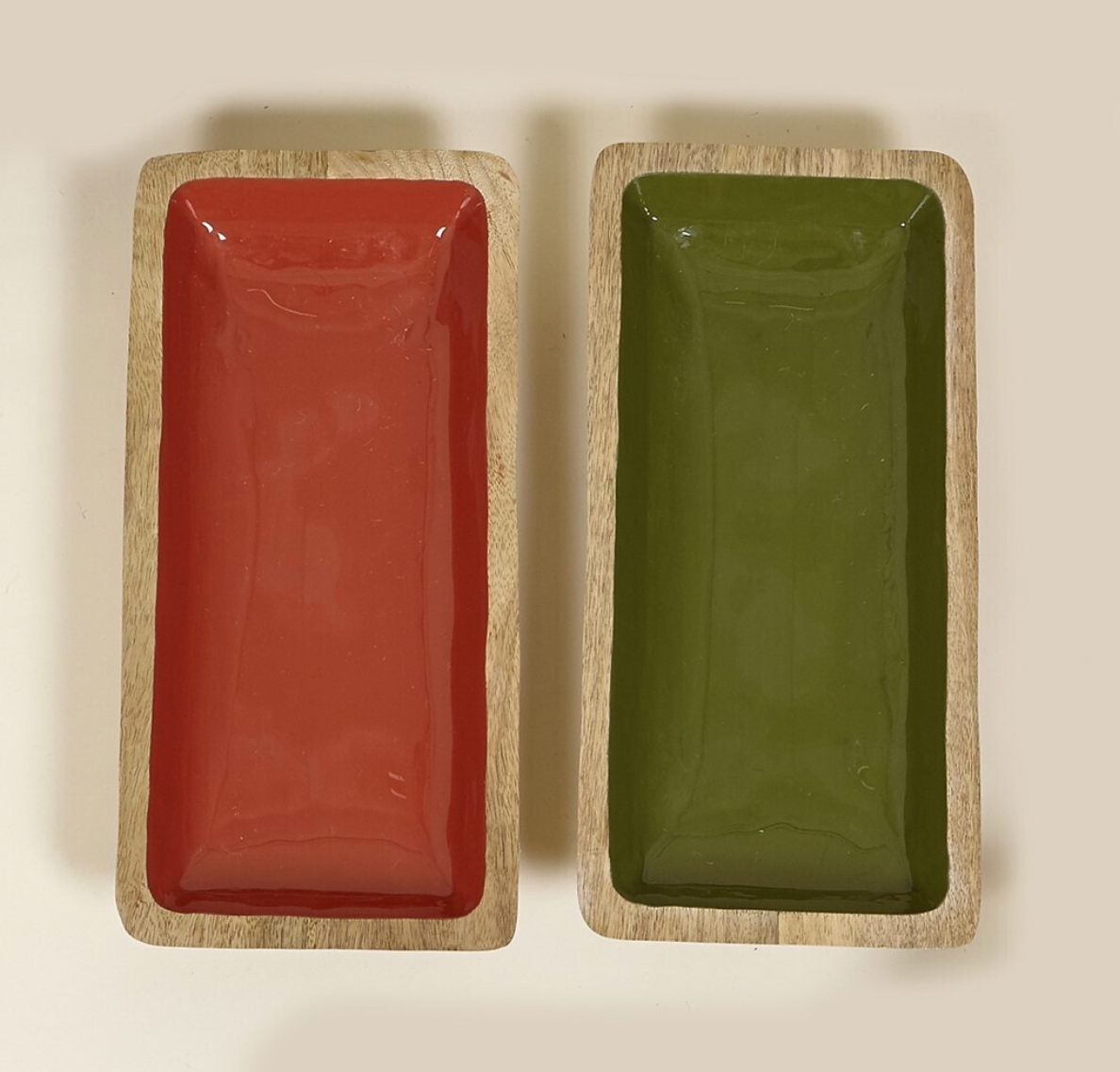Bandeja madera verde