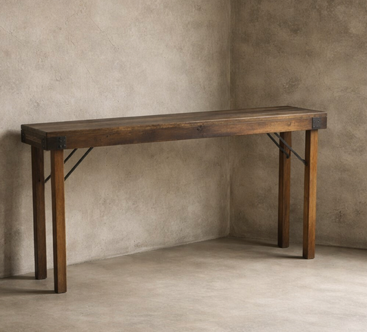 Consola madera pata plegable
