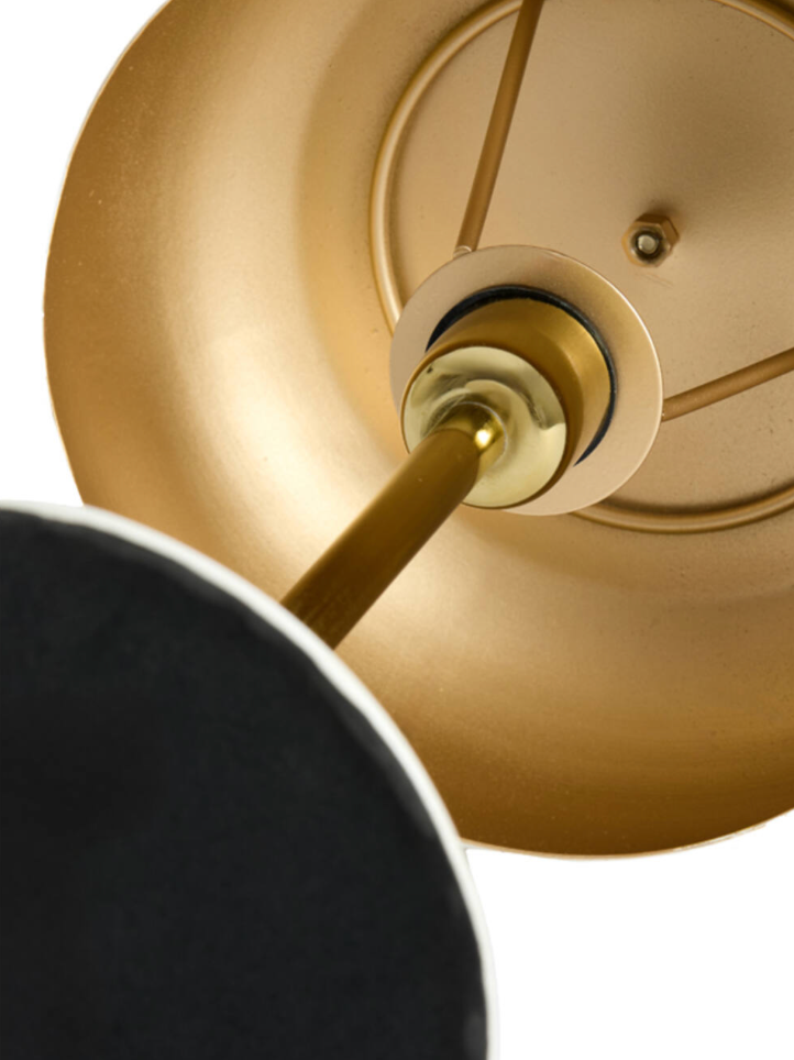 Lampara marron y dorado