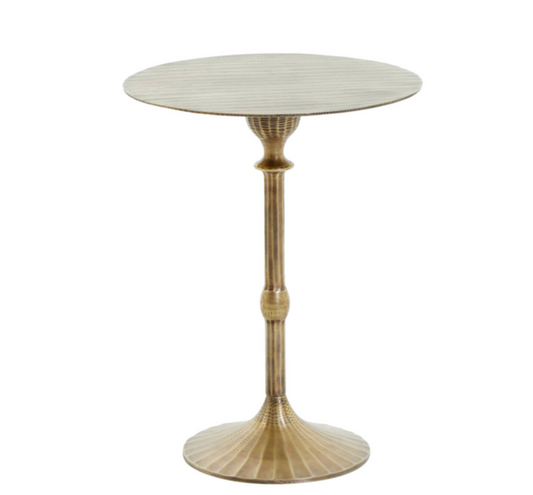Mesa auxiliar dorada