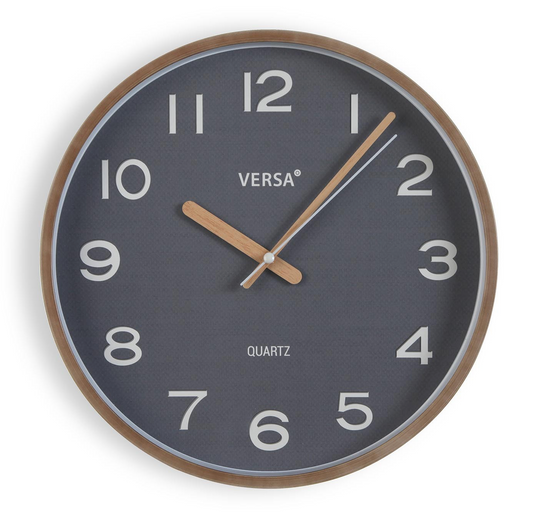 Reloj gris oscuro