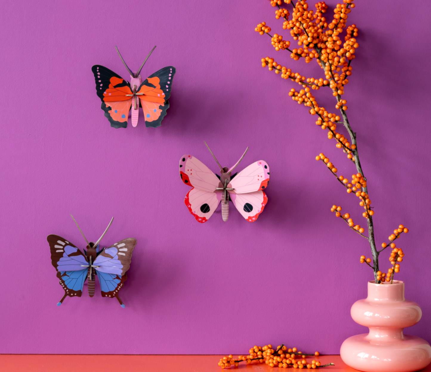 Figura Mariposa Rosa Carton Puzle (Copia) (Copia)