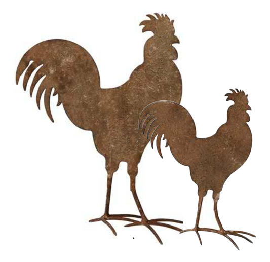 Gallo Pequeño hierro efecto antiguo