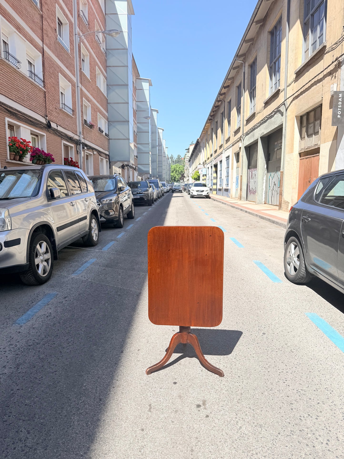 Mesa madera abatible