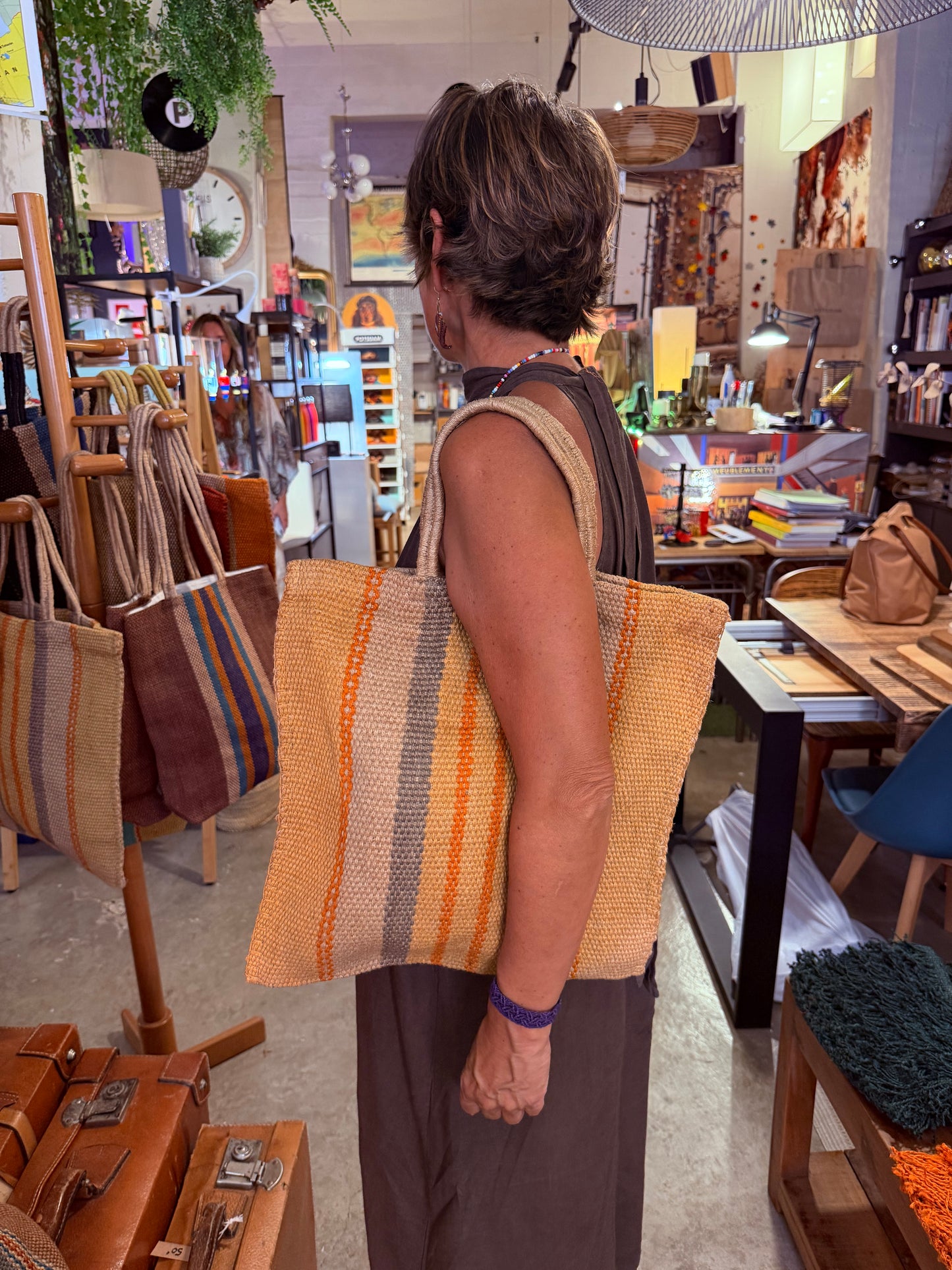 Bolso vertical amarillo
