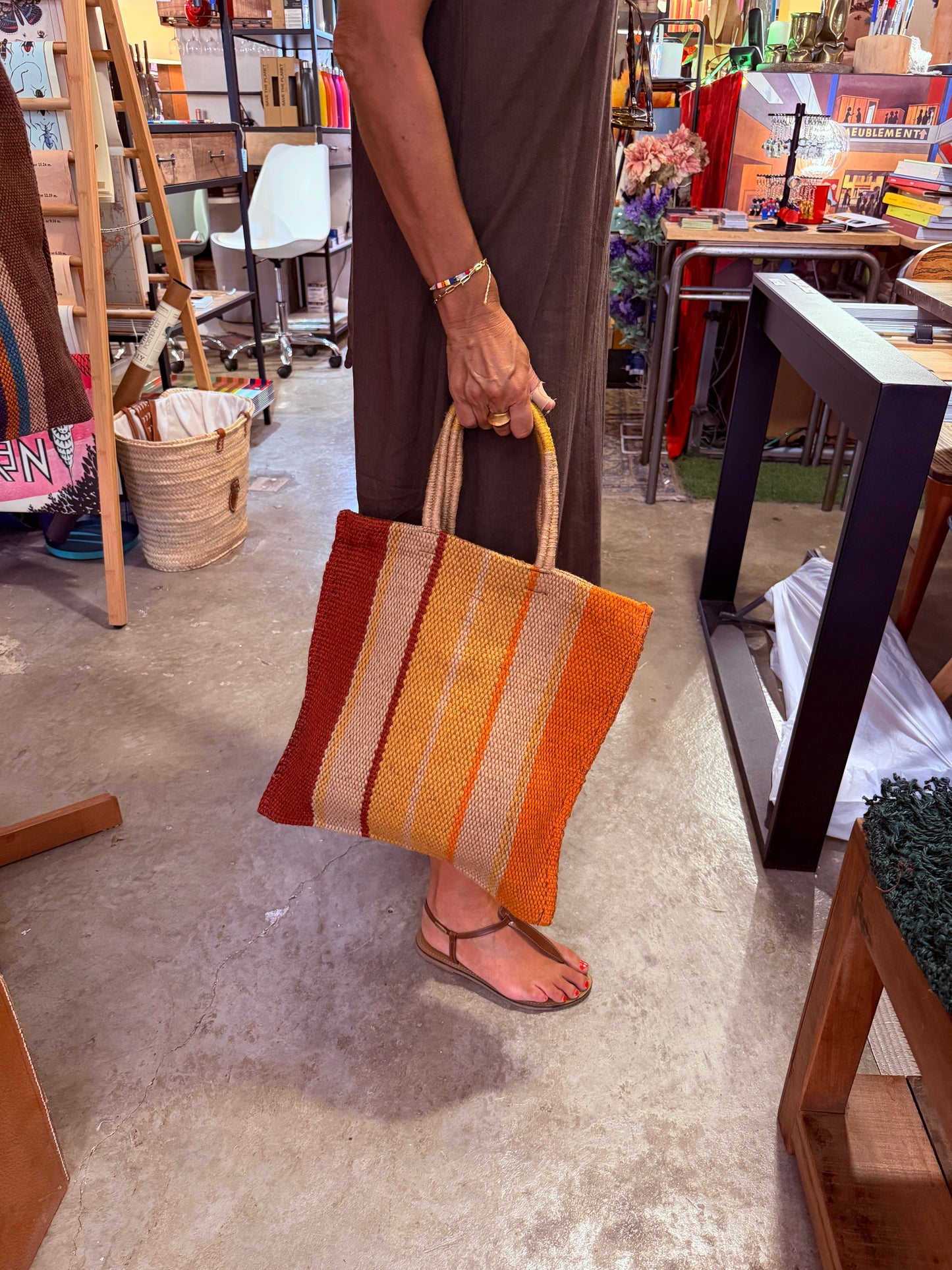 Bolso vertical mostazas