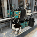 Bote Doble metal negro