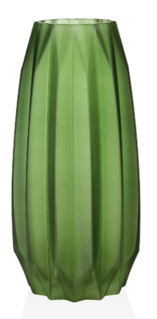 Jarron verde mate alto