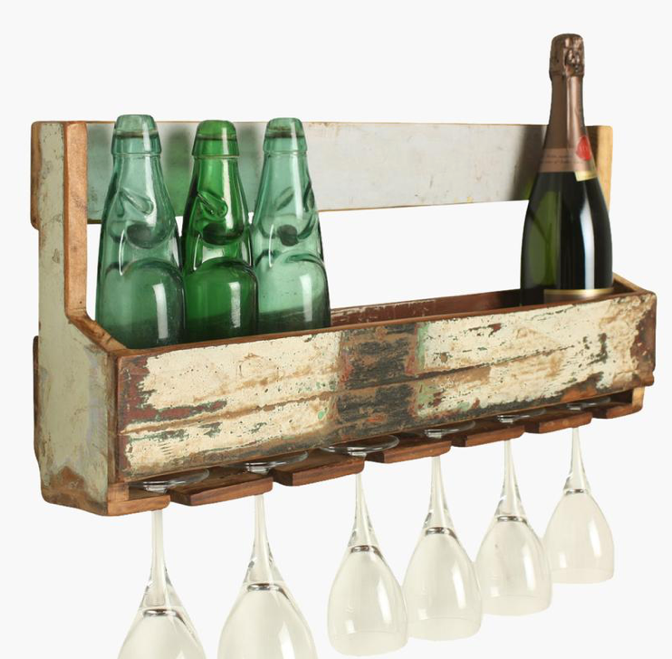 Botellero madera colores