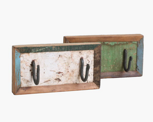 Perchero madera 2 ganchos