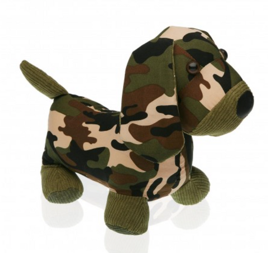 Sujeta puertas perro militar