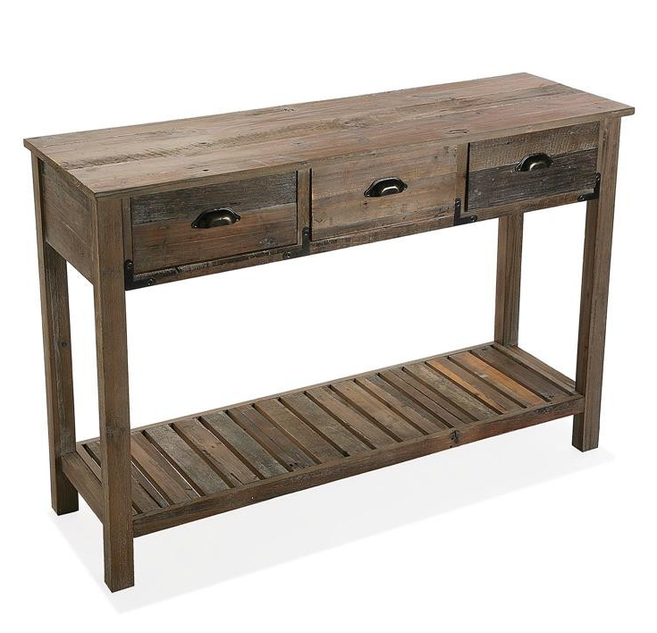 Consola madera 3 cajones