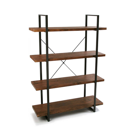 Estanteria estructura metálica 4 baldas madera