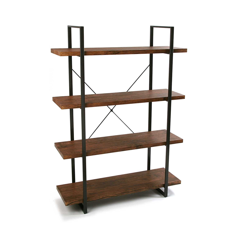Estanteria estructura metálica 4 baldas madera