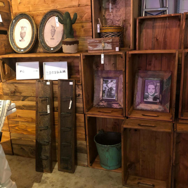 Porta fotos madera recuperada pequeño