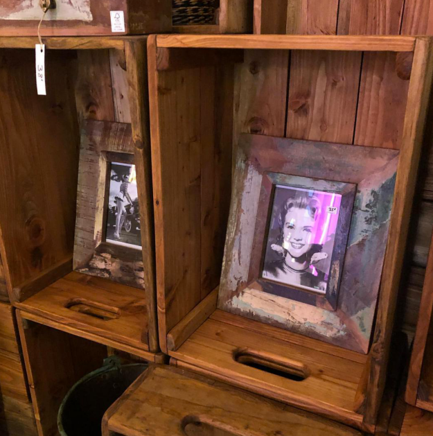 Porta fotos madera recuperada pequeño