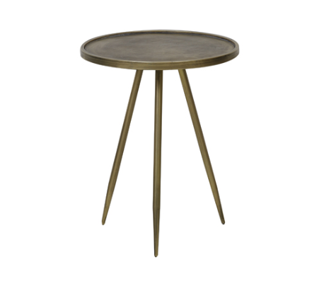 Mesa auxiliar oro viejo