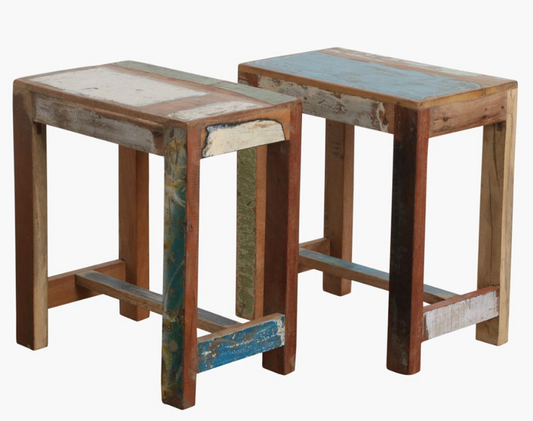 Taburete madera rectangulares