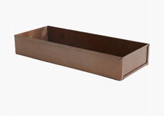 Caja rectangular cobre