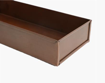 Caja rectangular cobre