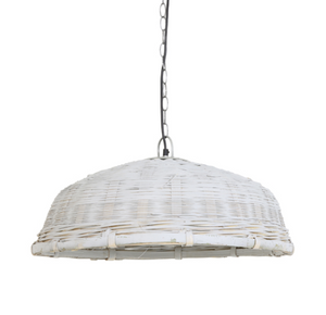 Lampara rattan gris