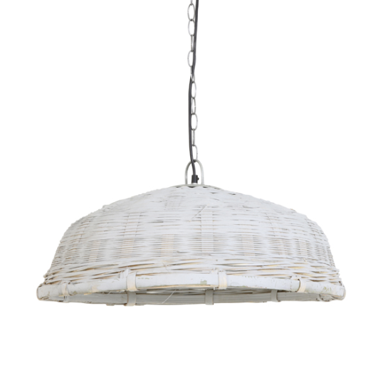 Lampara rattan gris
