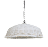Lampara rattan gris