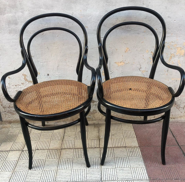 Pareja Sillones Jacob & Josef Kohn SIglo XIX