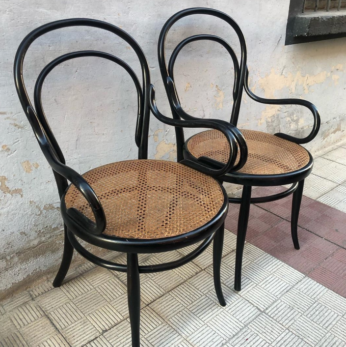 Pareja Sillones Jacob & Josef Kohn SIglo XIX