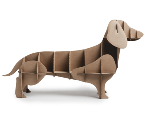 Perro salchicha carton