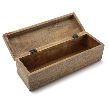 Caja madera rectangular