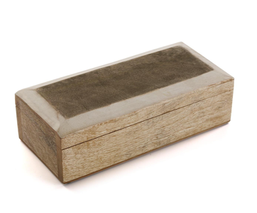 Caja madera rectangular