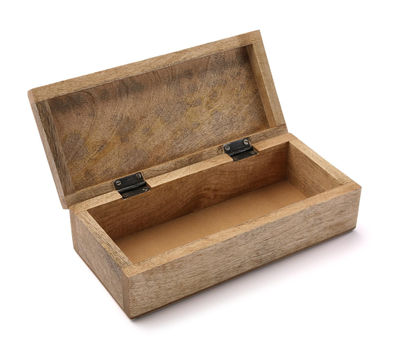 Caja madera rectangular