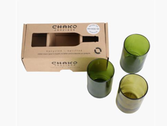 Vasos con botellas