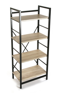 Estanteria estructura metálica y madera