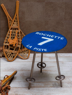 Mesa pista ski azul